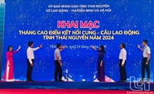 Khai mạc Tháng cao điểm kết nối cung - cầu lao động tỉnh Thái Nguyên 2024